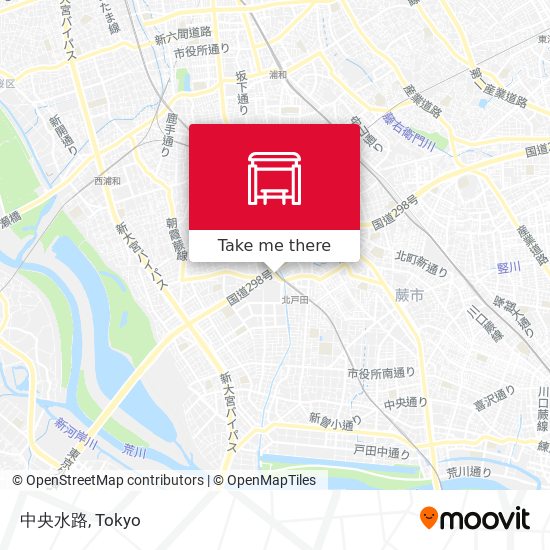 中央水路 map