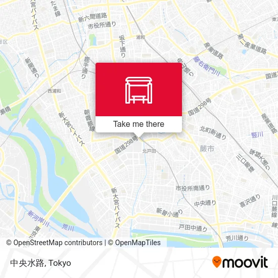 中央水路 map