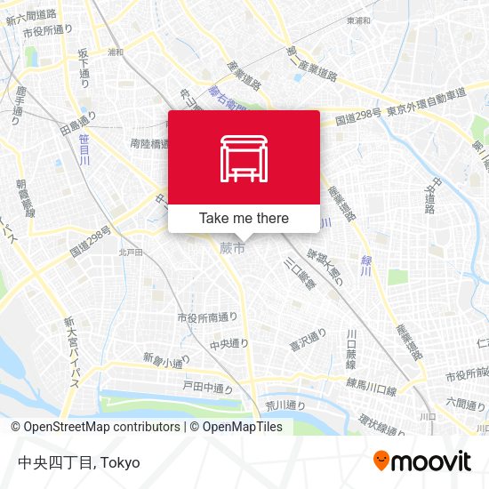 中央四丁目 map