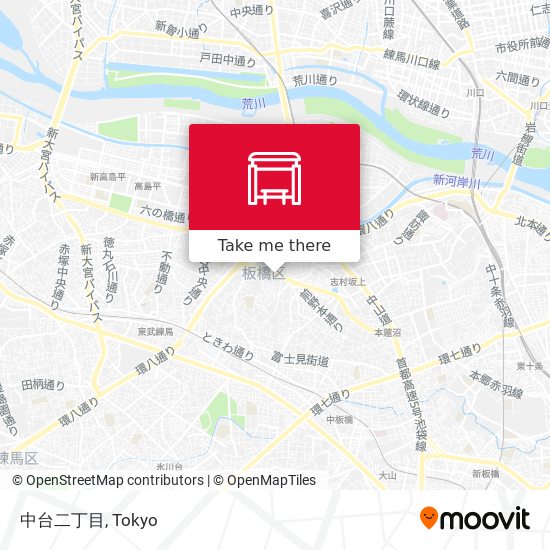 中台二丁目 map
