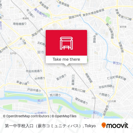 第一中学校入口（蕨市コミュニティバス） map