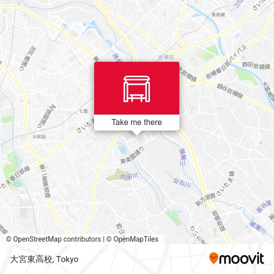 大宮東高校 map