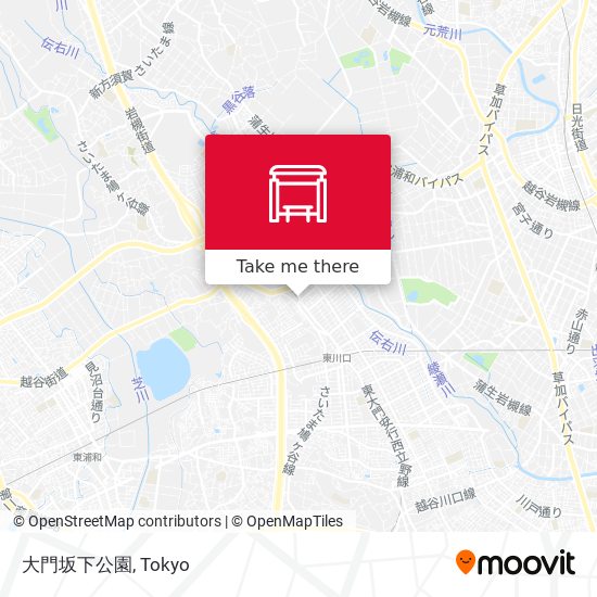 大門坂下公園 map