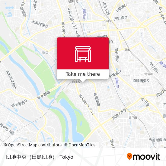 団地中央（田島団地） map