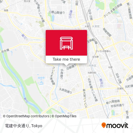 電建中央通り map