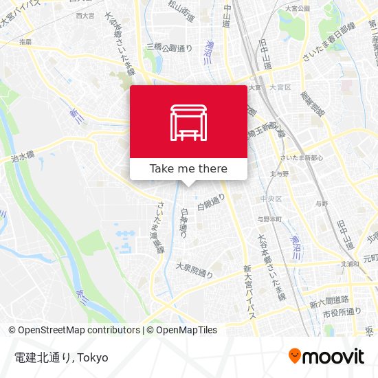 電建北通り map