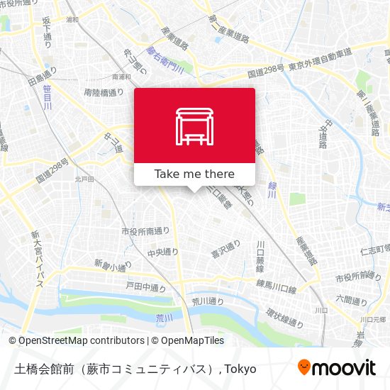 土橋会館前（蕨市コミュニティバス） map