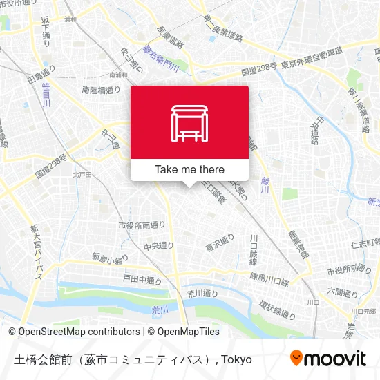 土橋会館前（蕨市コミュニティバス） map