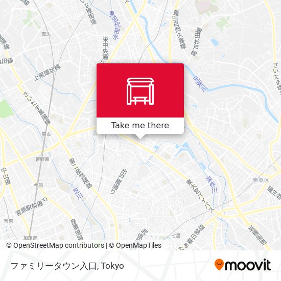 ファミリータウン入口 map