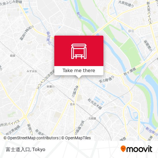 富士道入口 map
