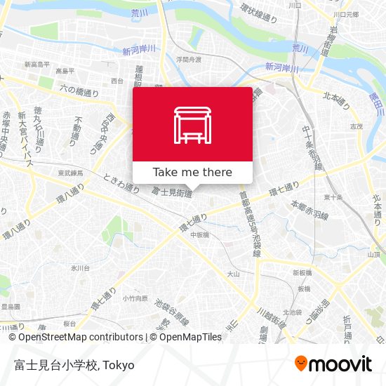 富士見台小学校 map