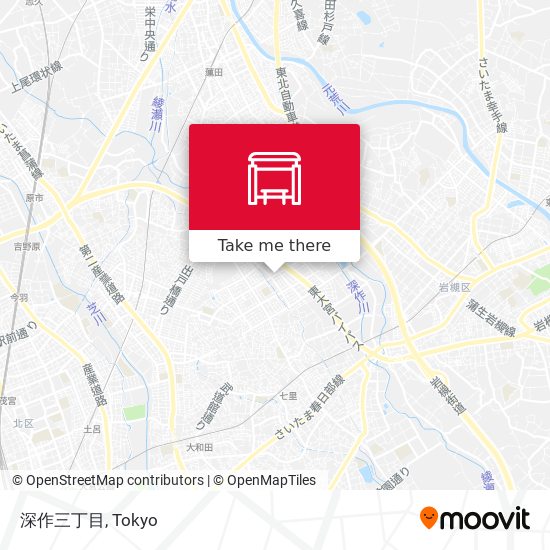 深作三丁目 map