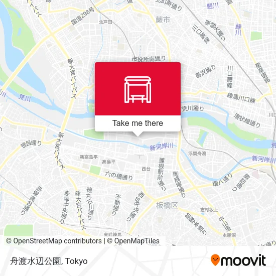 舟渡水辺公園 map