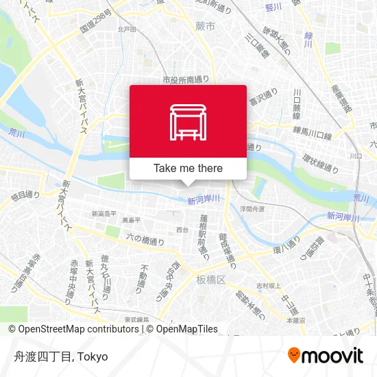 舟渡四丁目 map