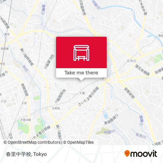 春里中学校 map