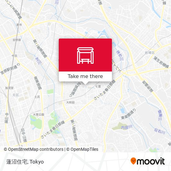 蓮沼住宅 map