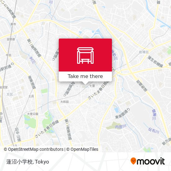 蓮沼小学校 map