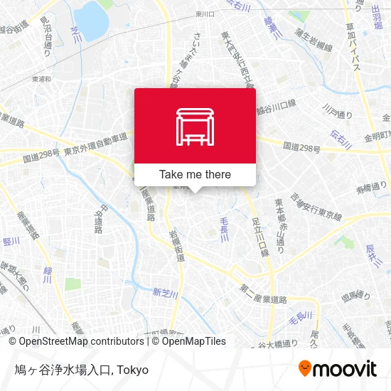 鳩ヶ谷浄水場入口 map