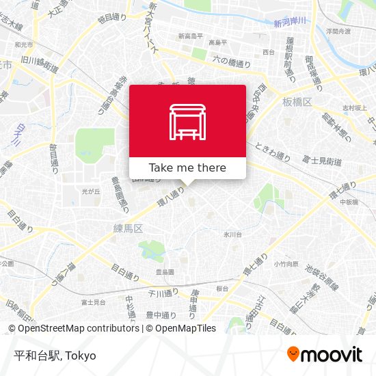 平和台駅 map