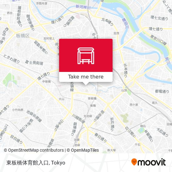 東板橋体育館入口 map