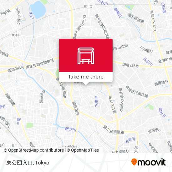東公団入口 map