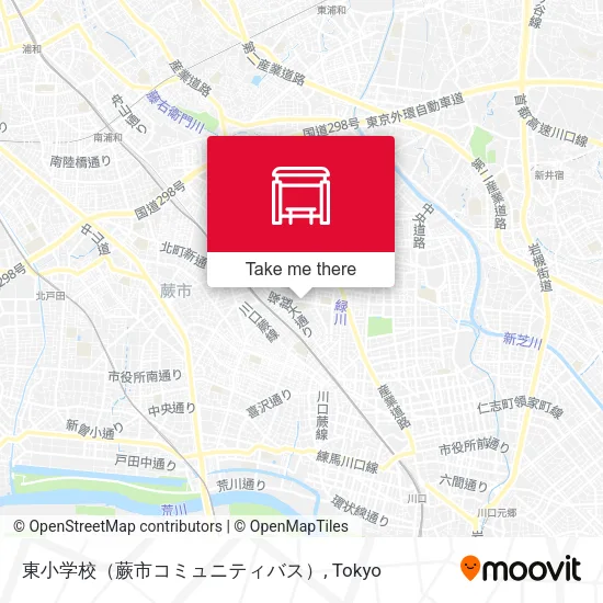 東小学校（蕨市コミュニティバス） map