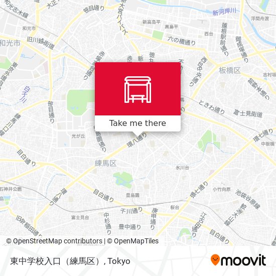 東中学校入口（練馬区） map