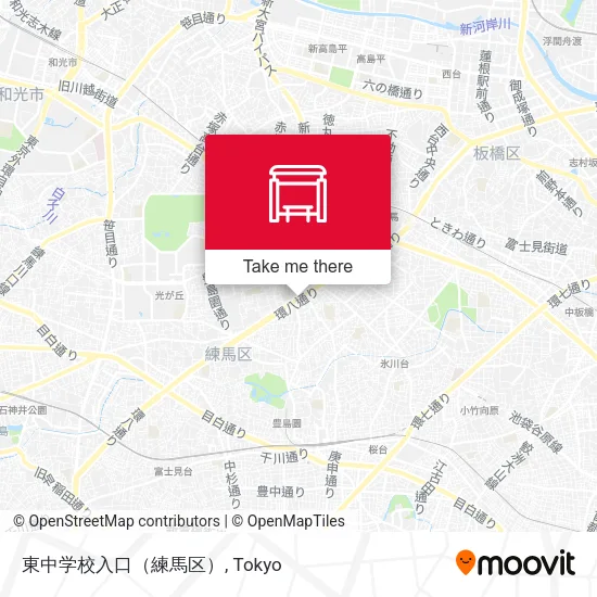 東中学校入口（練馬区） map