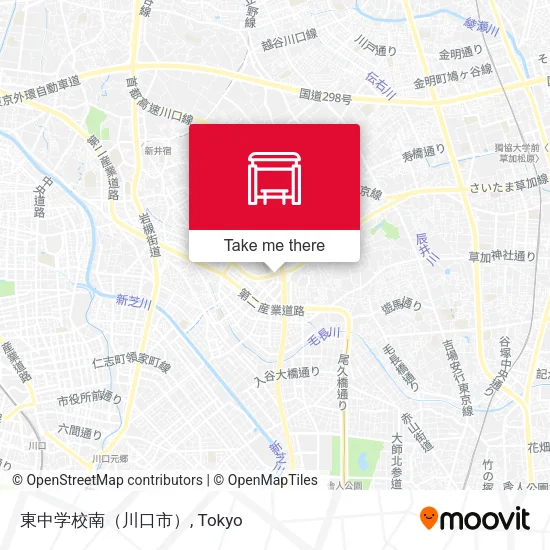 東中学校南（川口市） map