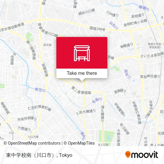 東中学校南（川口市） map