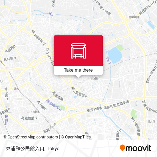 東浦和公民館入口 map