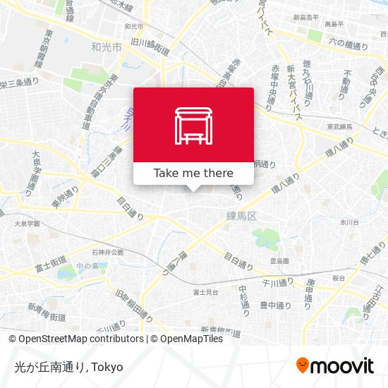 光が丘南通り map