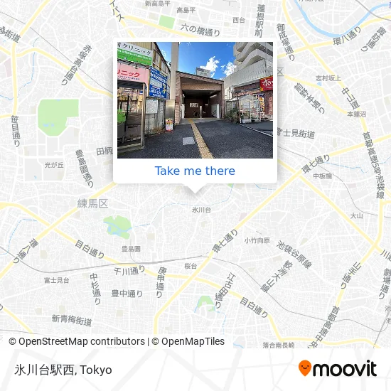 氷川台駅西 map
