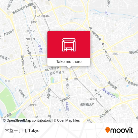 常盤一丁目 map
