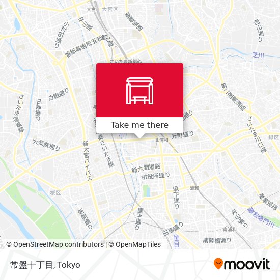 常盤十丁目 map