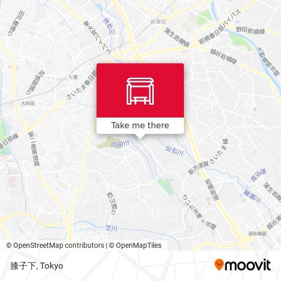 膝子下 map