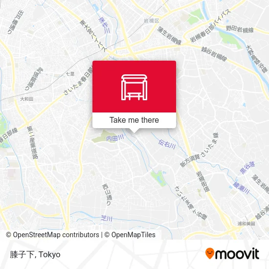 膝子下 map