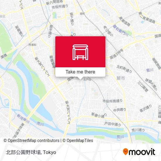 北部公園野球場 map