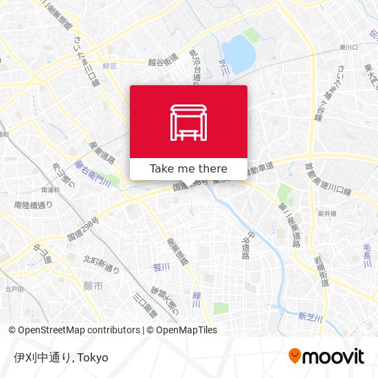 伊刈中通り map