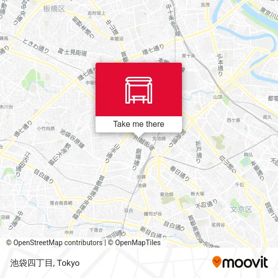 池袋四丁目 map