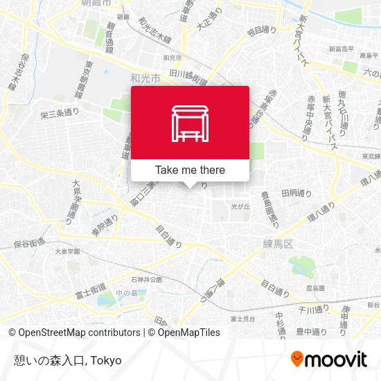 Ikoi no Mori Entrance map