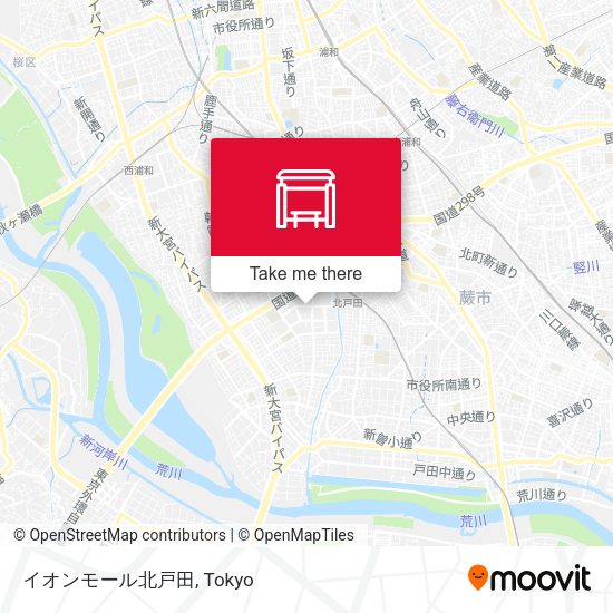 イオンモール北戸田 map