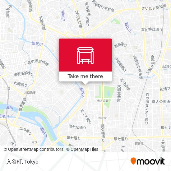 入谷町 map