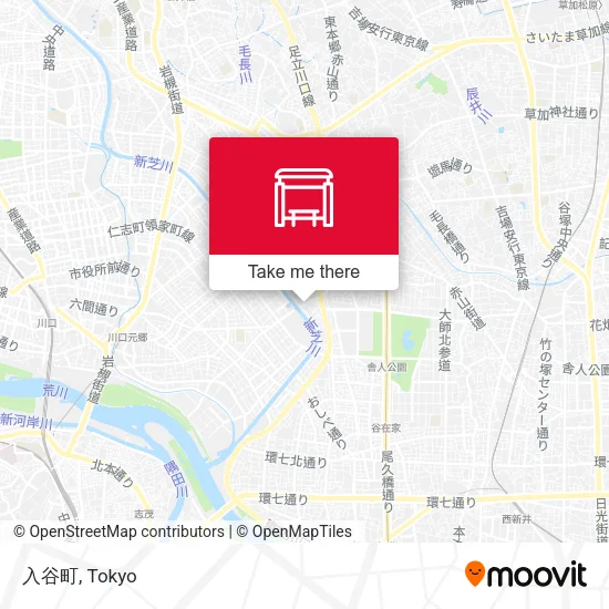 入谷町 map