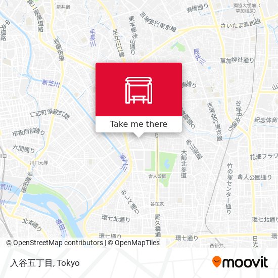 入谷五丁目 map