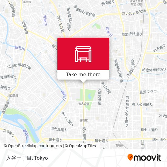 入谷一丁目 map