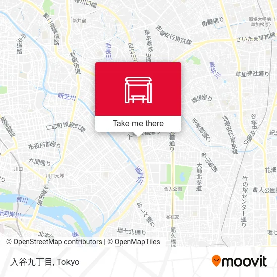 入谷九丁目 map