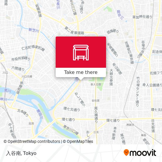 入谷南 map