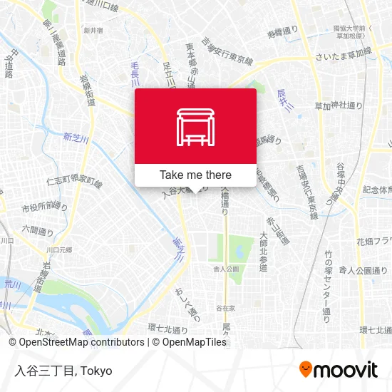入谷三丁目 map