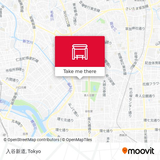 入谷新道 map